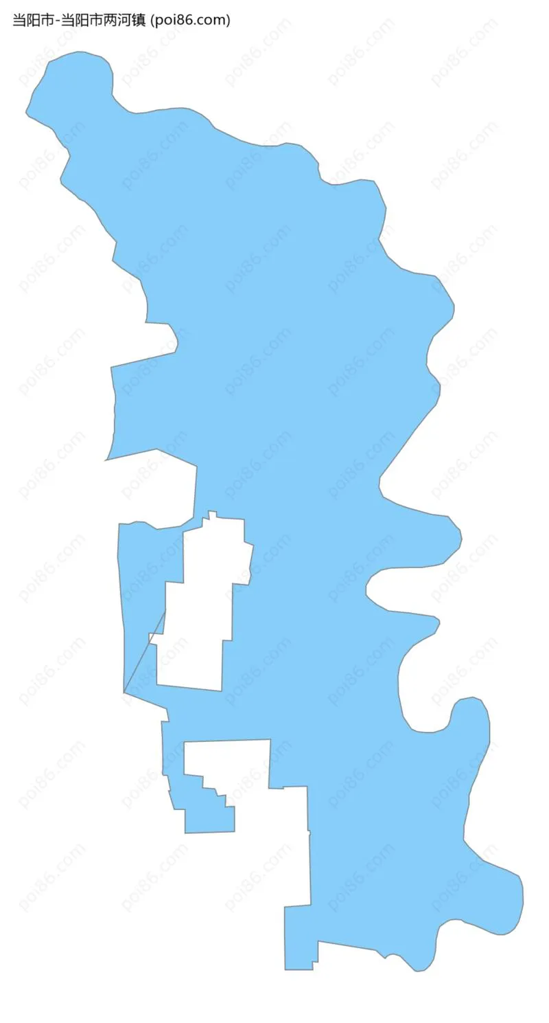 当阳市两河镇边界地图