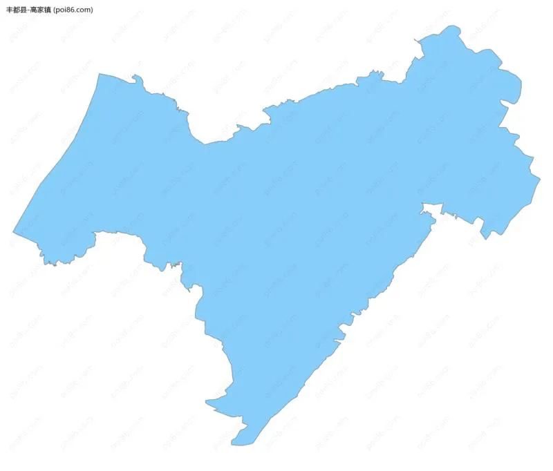 高家镇边界地图