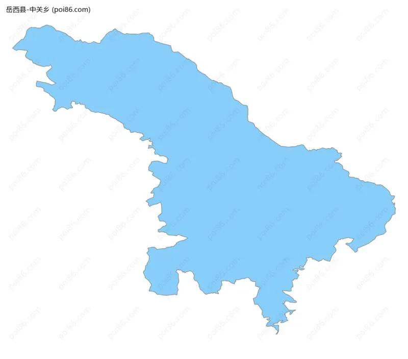 中关乡边界地图
