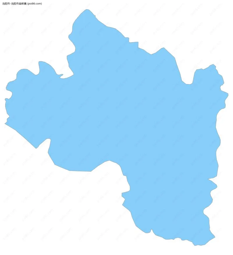 当阳市庙前镇边界地图