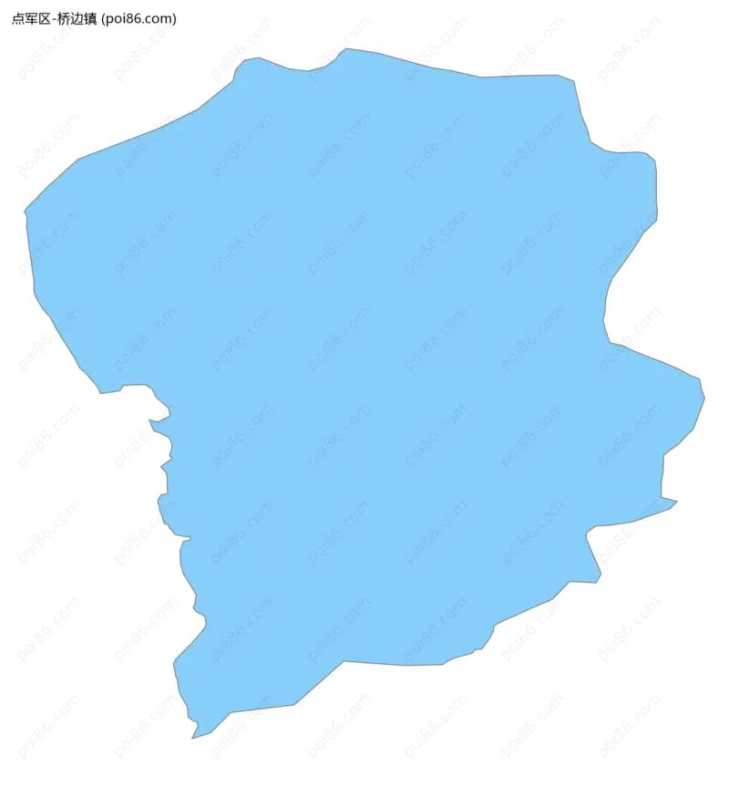 桥边镇边界地图