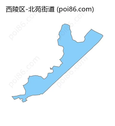 北苑街道边界地图