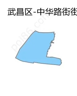 中华路街街道边界地图