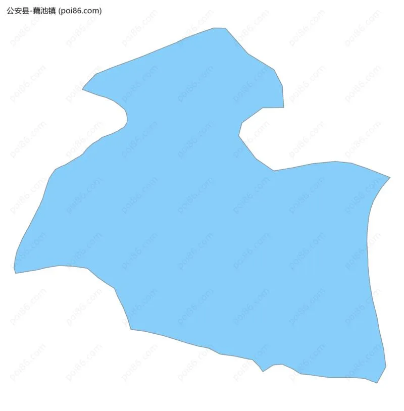 藕池镇边界地图