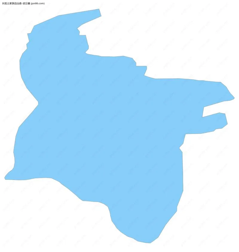 资丘镇边界地图