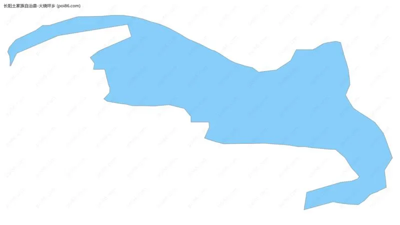 火烧坪乡边界地图