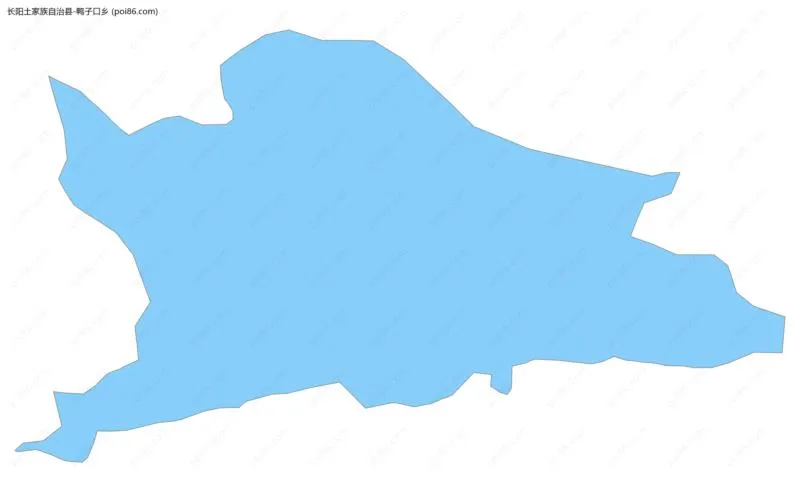 鸭子口乡边界地图