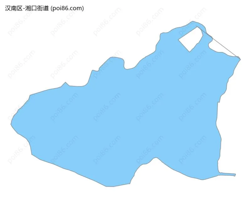湘口街道边界地图