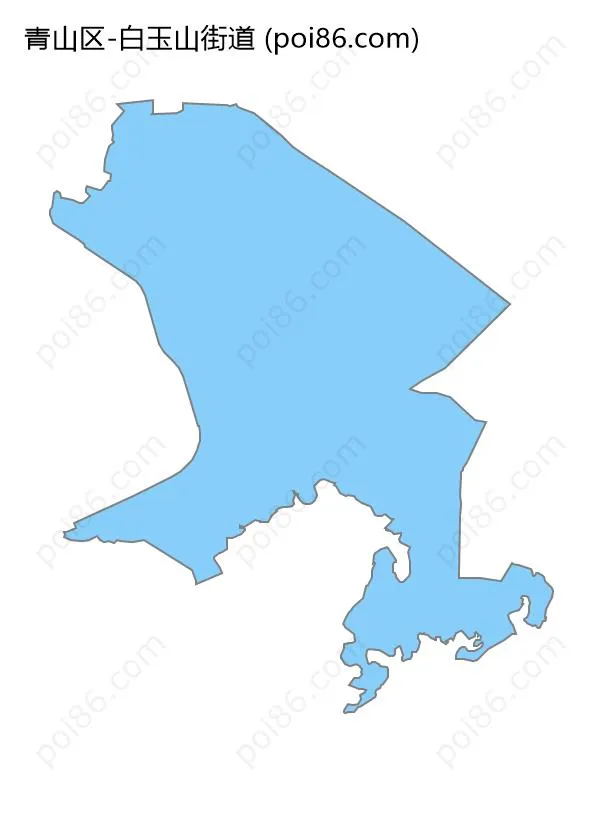 白玉山街道边界地图