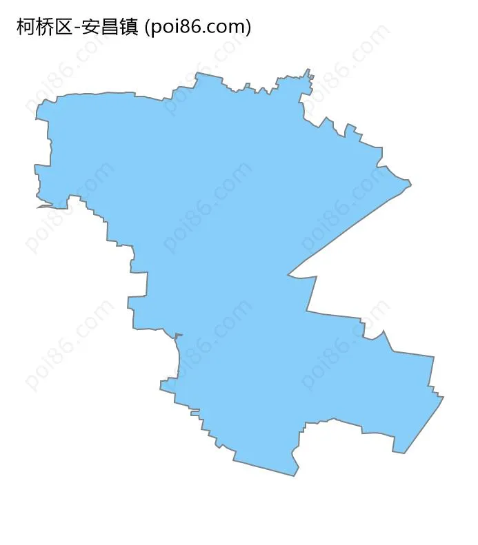 安昌镇边界地图