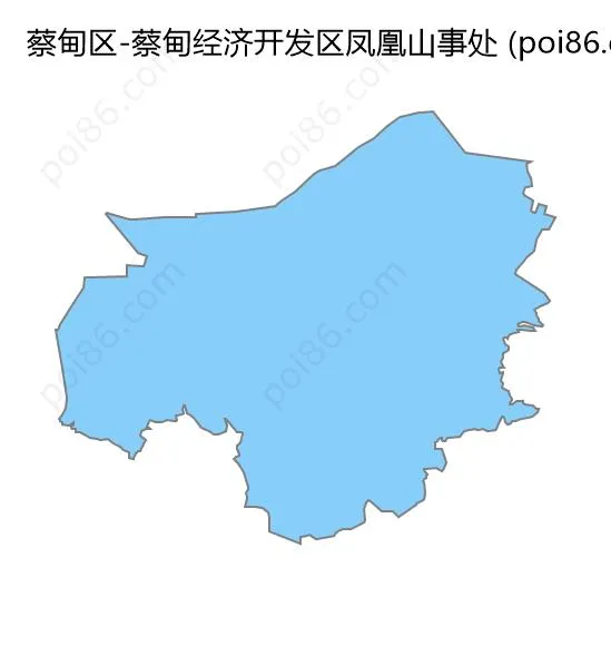 蔡甸经济开发区凤凰山事处边界地图