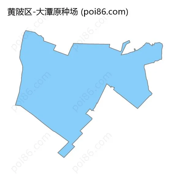 大潭原种场边界地图