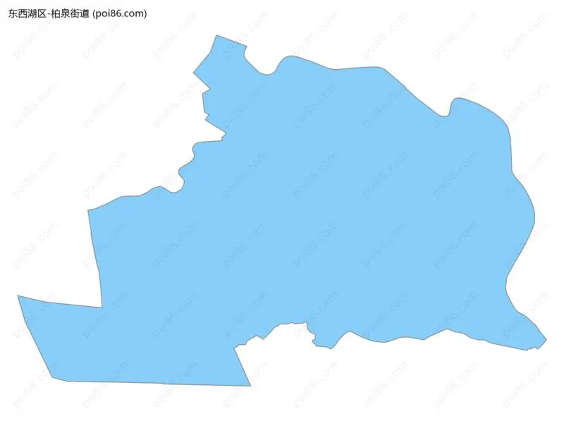 柏泉街道边界地图