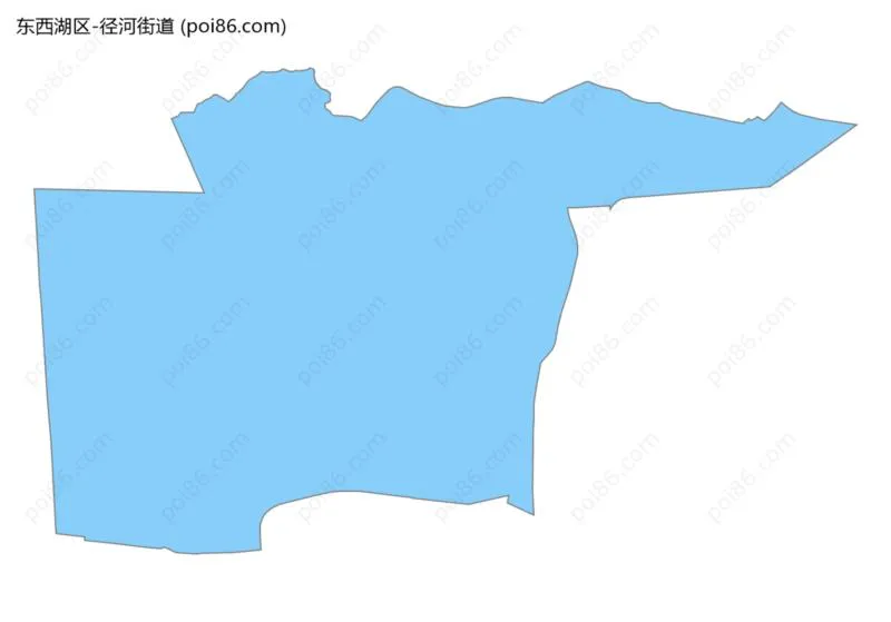 径河街道边界地图