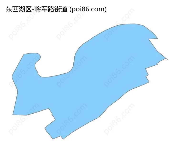 将军路街道边界地图