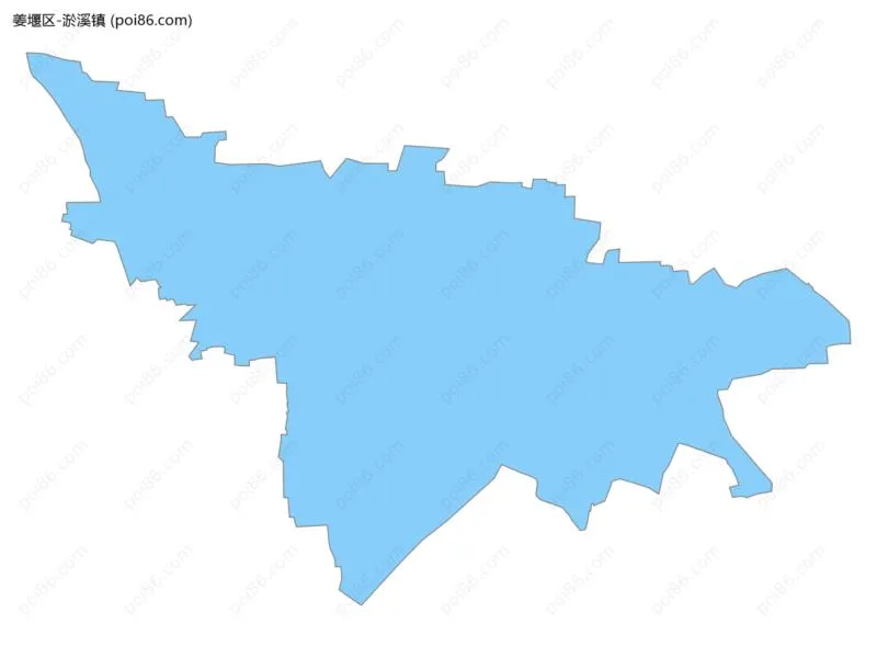 淤溪镇边界地图