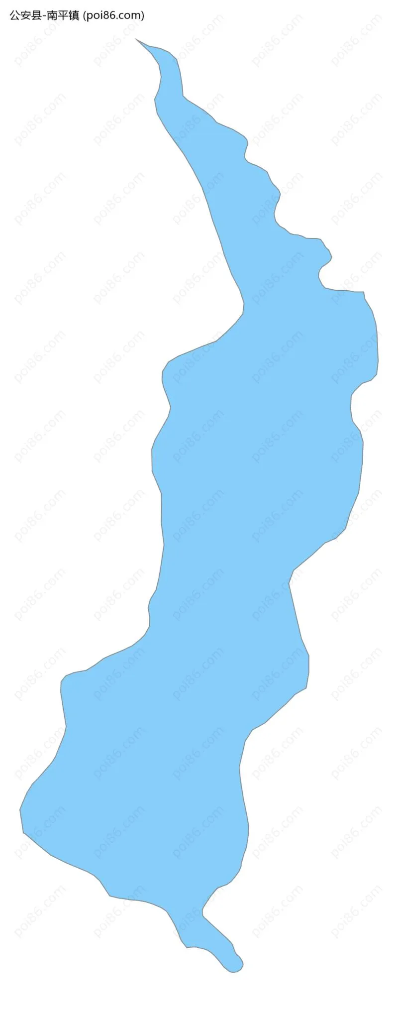 南平镇边界地图