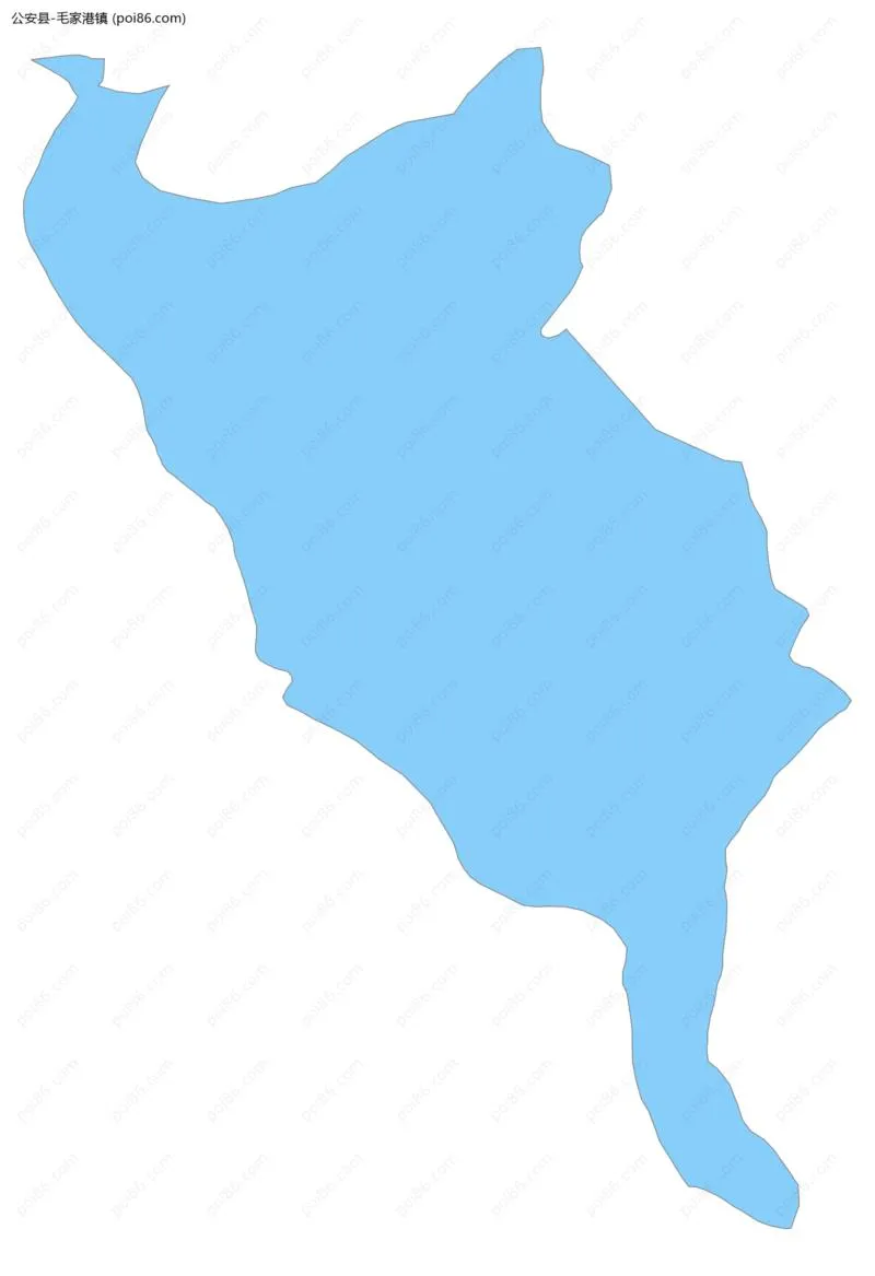 毛家港镇边界地图