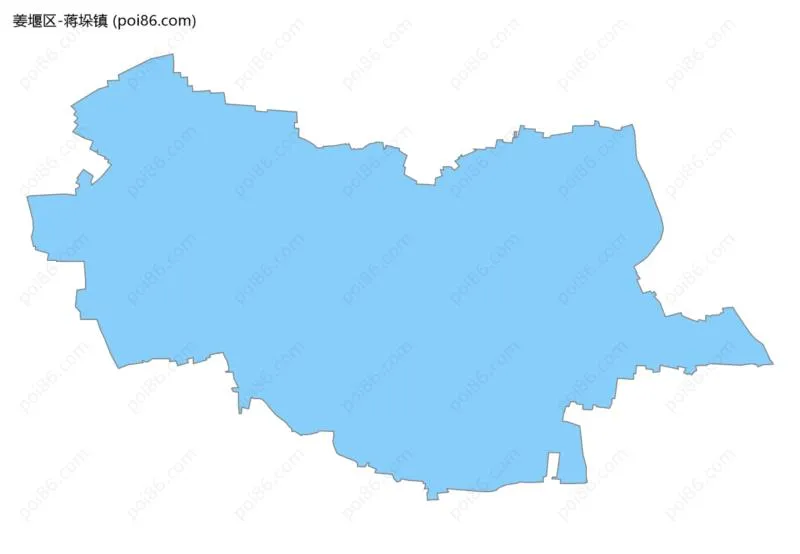 蒋垛镇边界地图