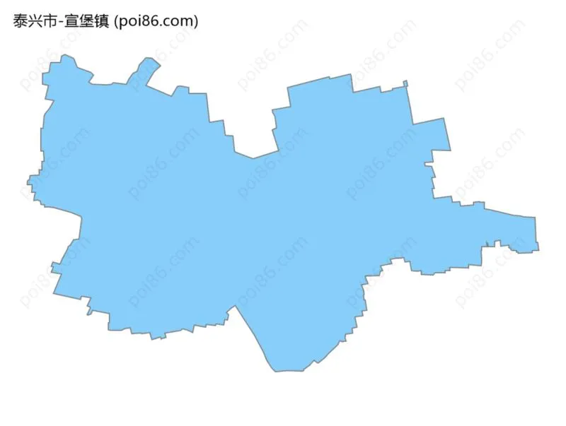 宣堡镇边界地图