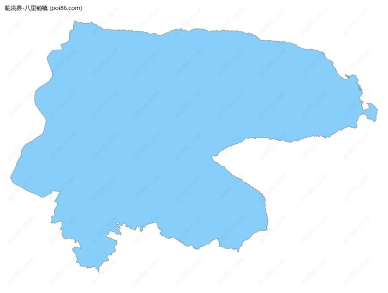 八里铺镇边界地图