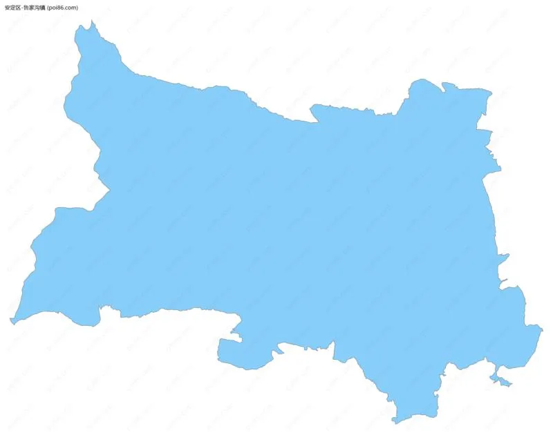 鲁家沟镇边界地图