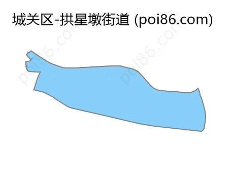 拱星墩街道边界地图