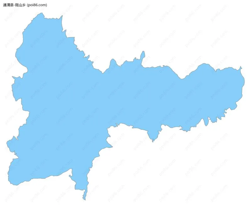 陇山乡边界地图