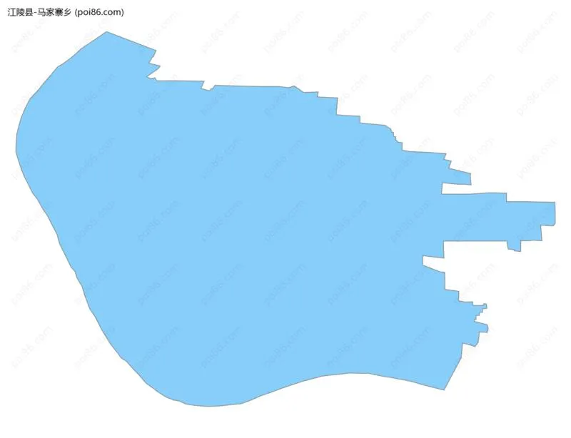 马家寨乡边界地图