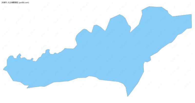 大沙湖管理区边界地图