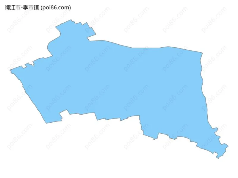 季市镇边界地图