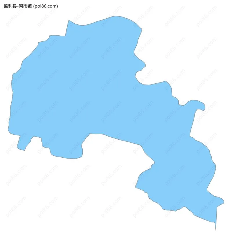 网市镇边界地图