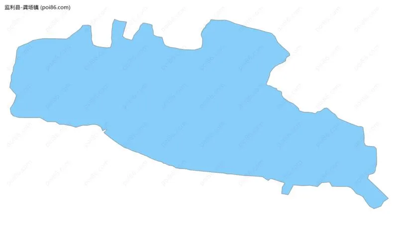 龚场镇边界地图