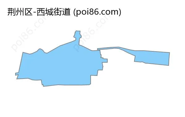西城街道边界地图