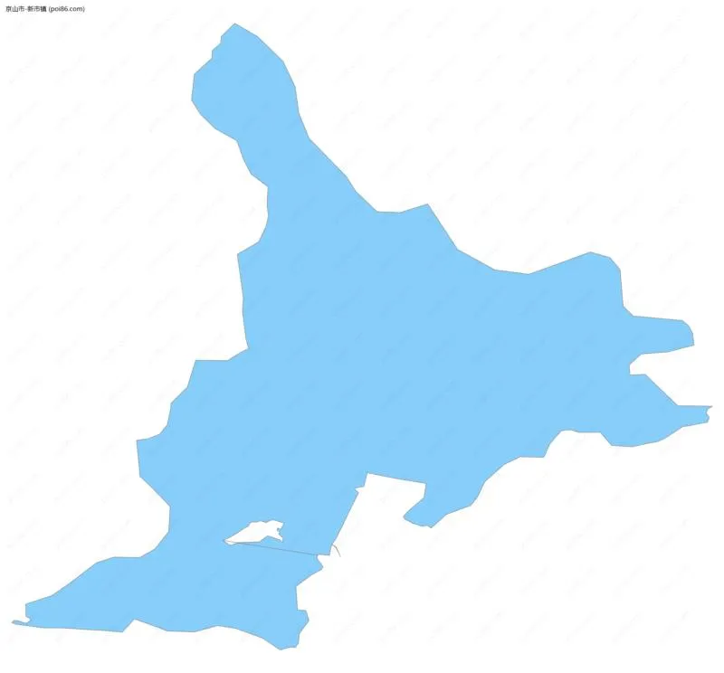 新市镇边界地图