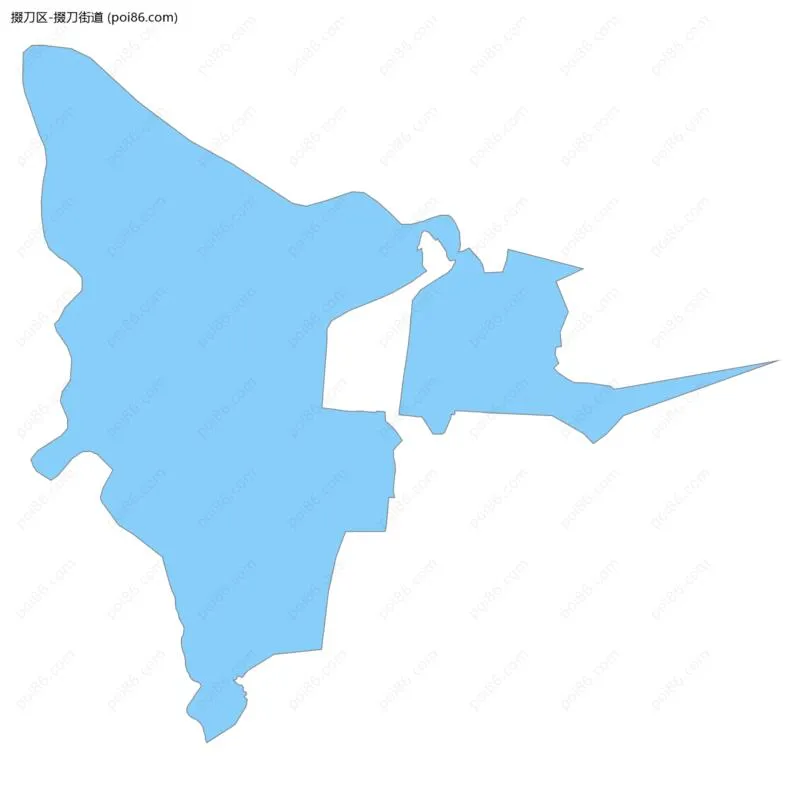 掇刀街道边界地图
