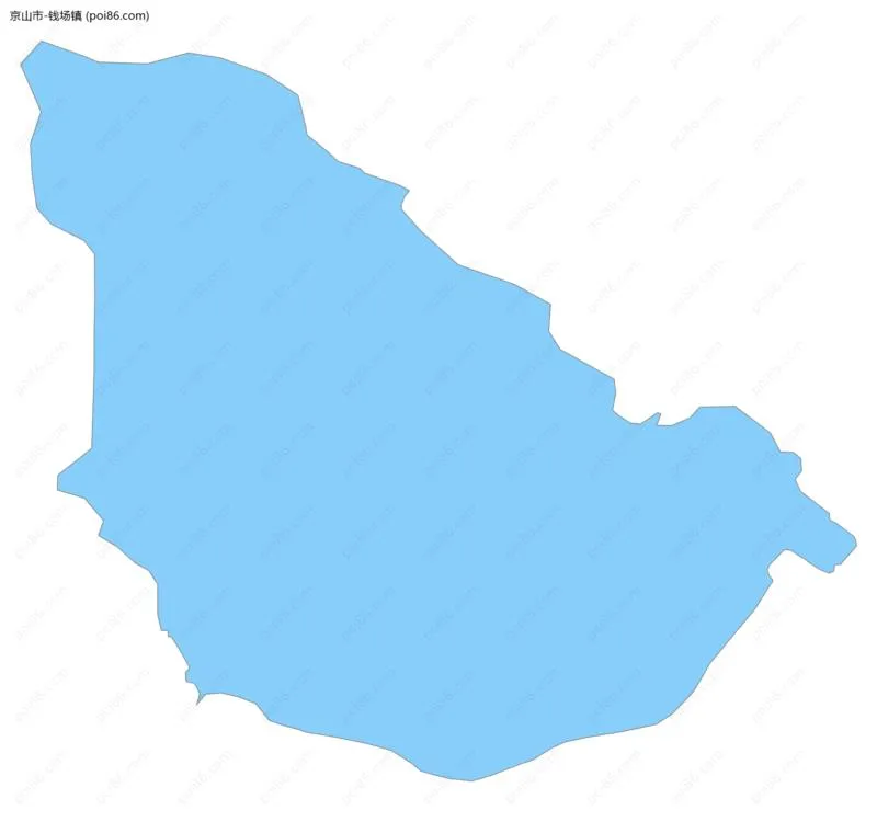 钱场镇边界地图