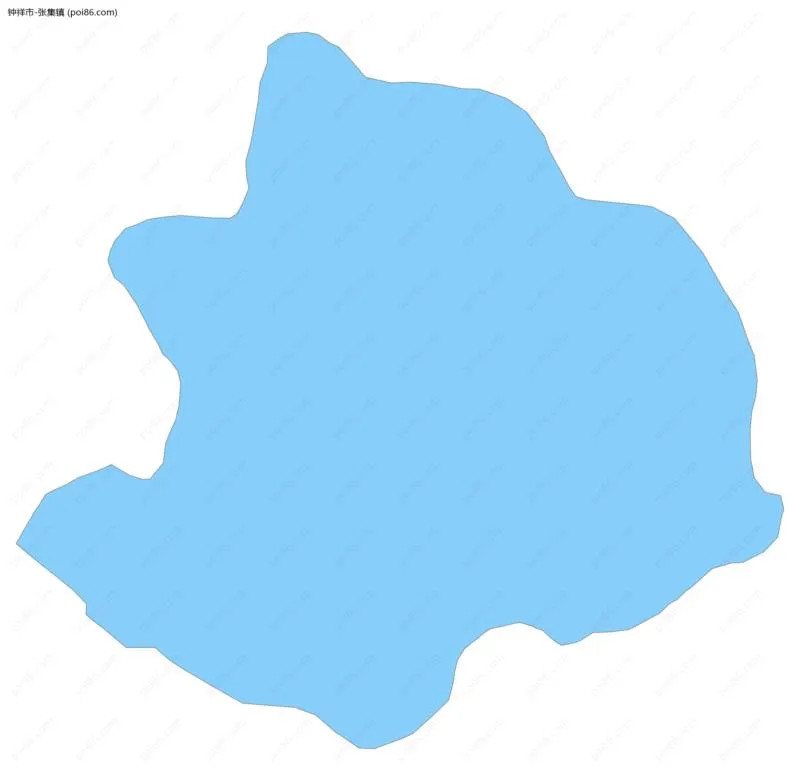 张集镇边界地图