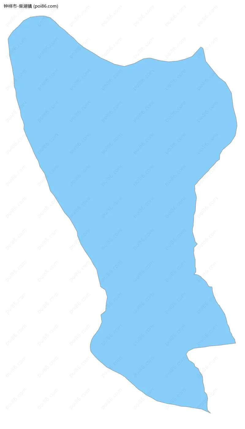 柴湖镇边界地图