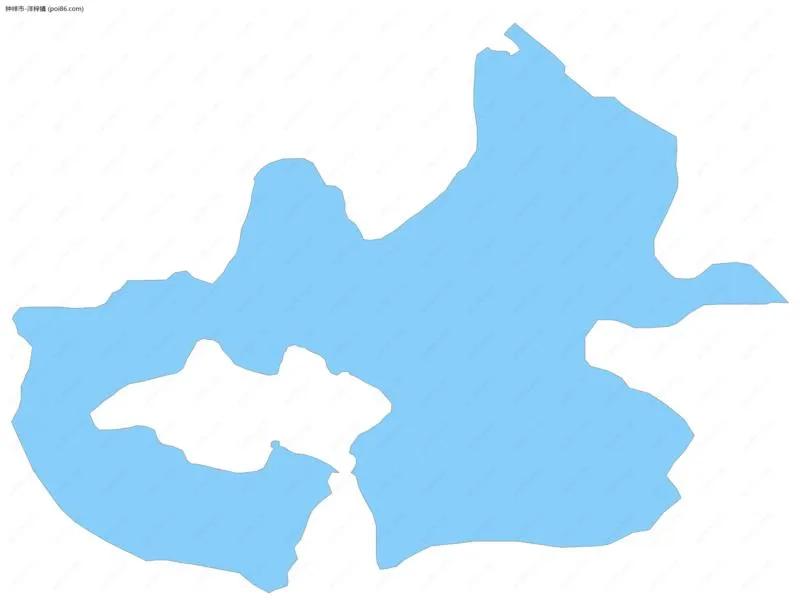 洋梓镇边界地图