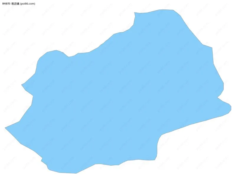 客店镇边界地图