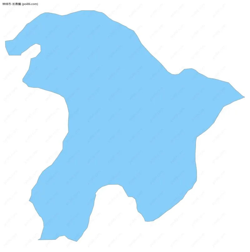 长寿镇边界地图