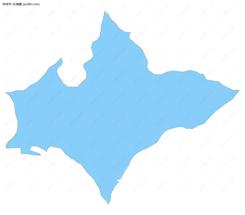 长滩镇边界地图