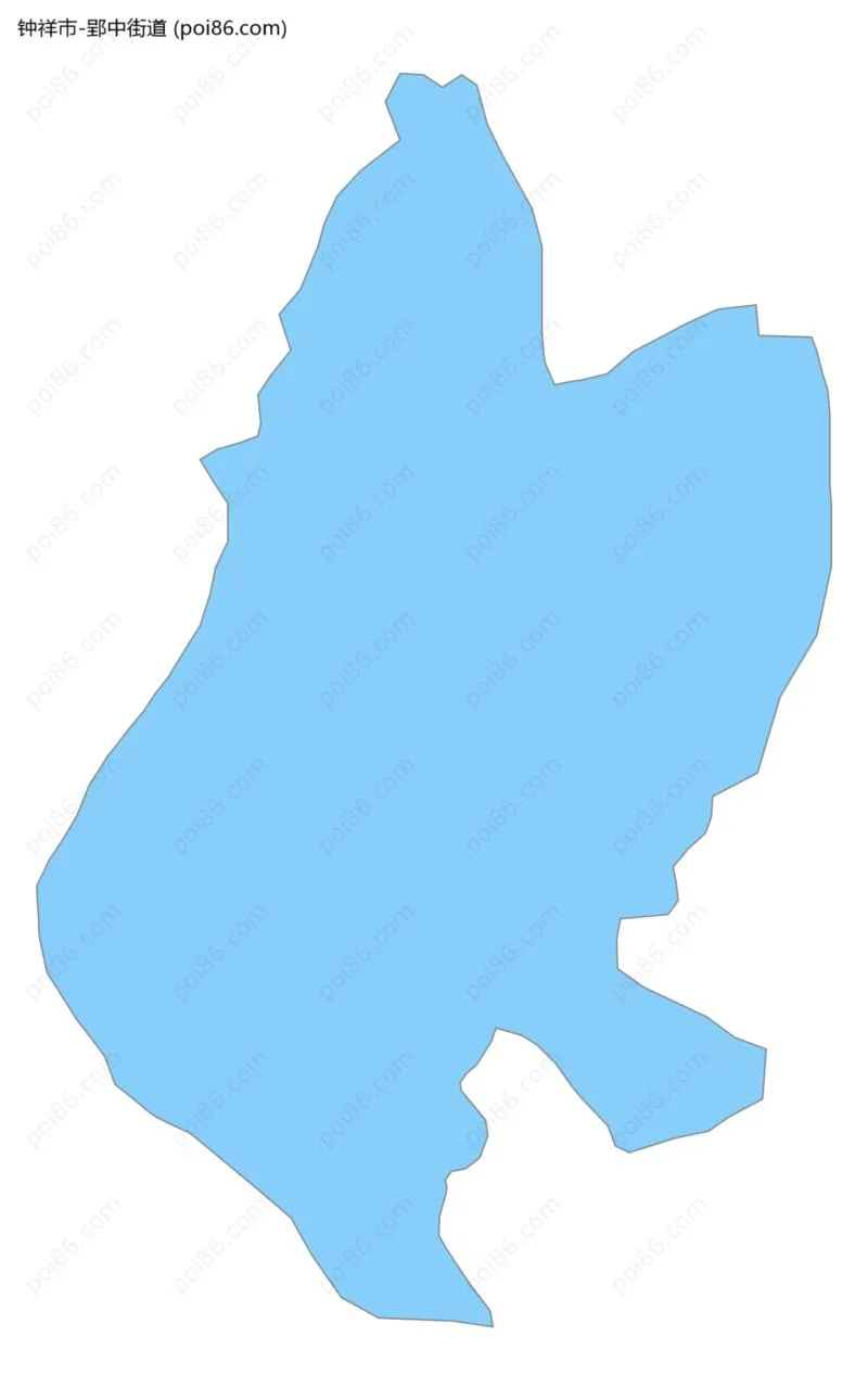 郢中街道边界地图