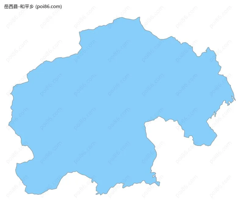 和平乡边界地图