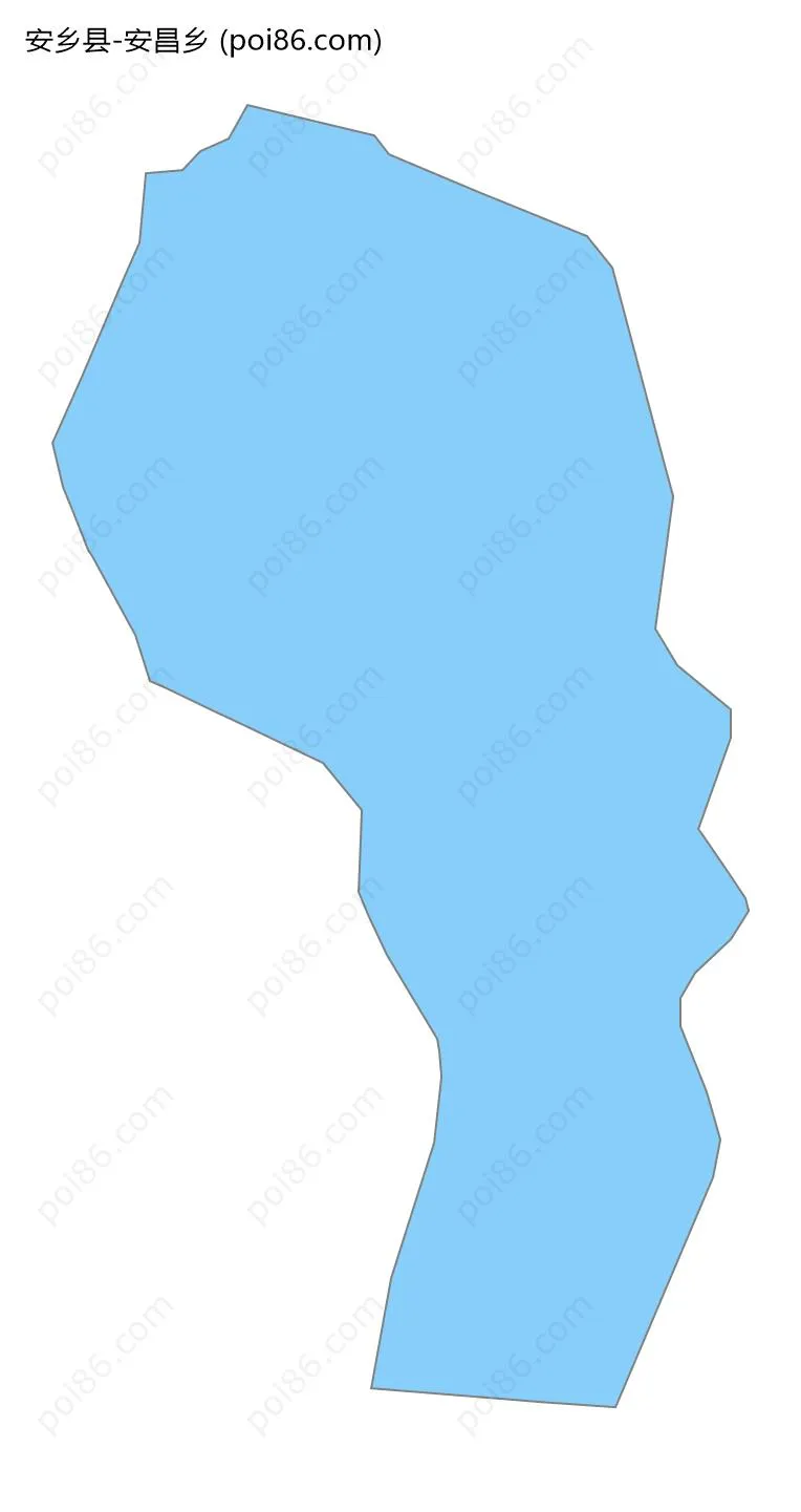 安昌乡边界地图