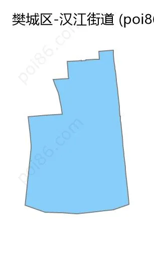 汉江街道边界地图