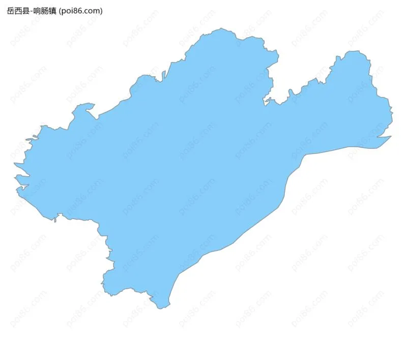 响肠镇边界地图