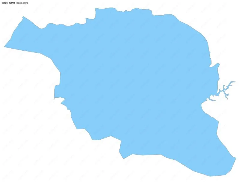 板桥镇边界地图