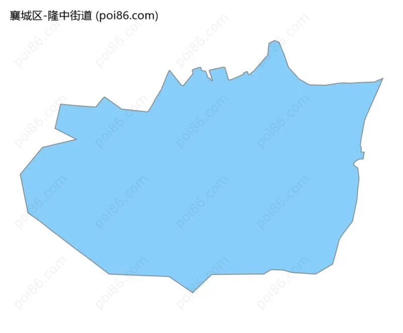 隆中街道边界地图